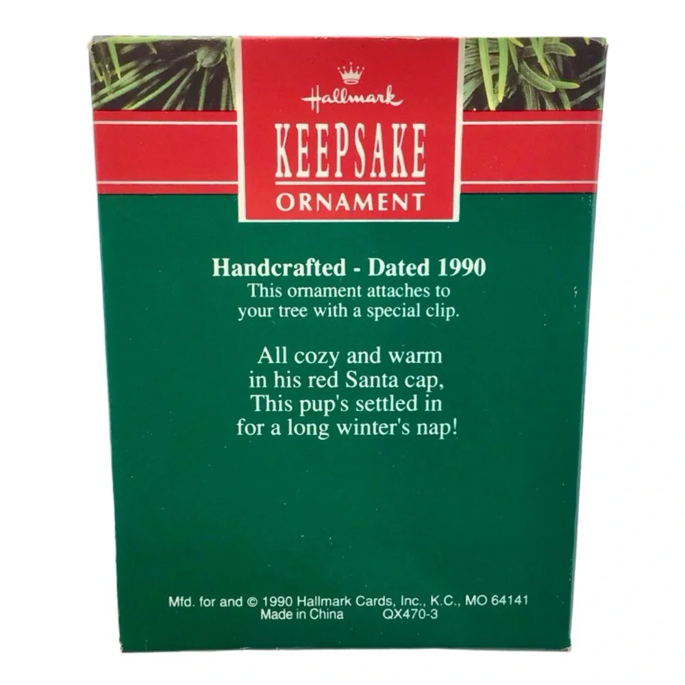 Hallmark 1990 “Long Winter’s Nap” Clip-On Christmas Ornament